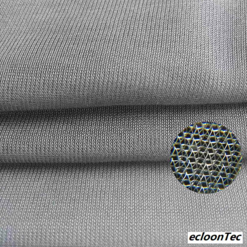 Silver fiber electromagnetic shielding net conductive fabric